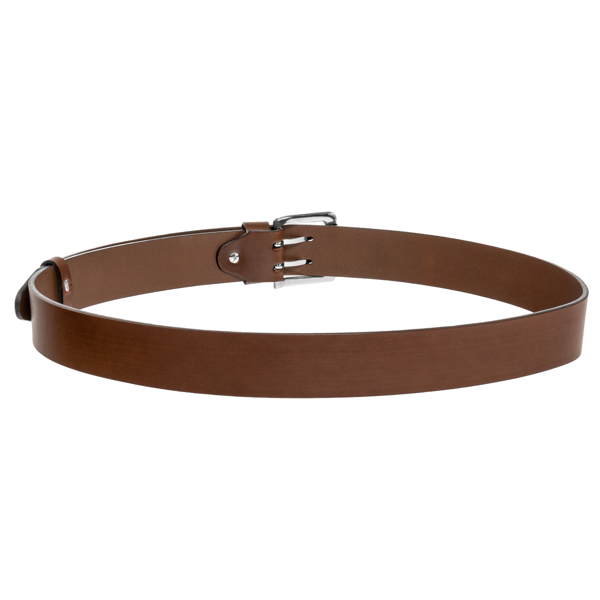 M&M - Leder Doppeldorn Ledergürtel - Braun
