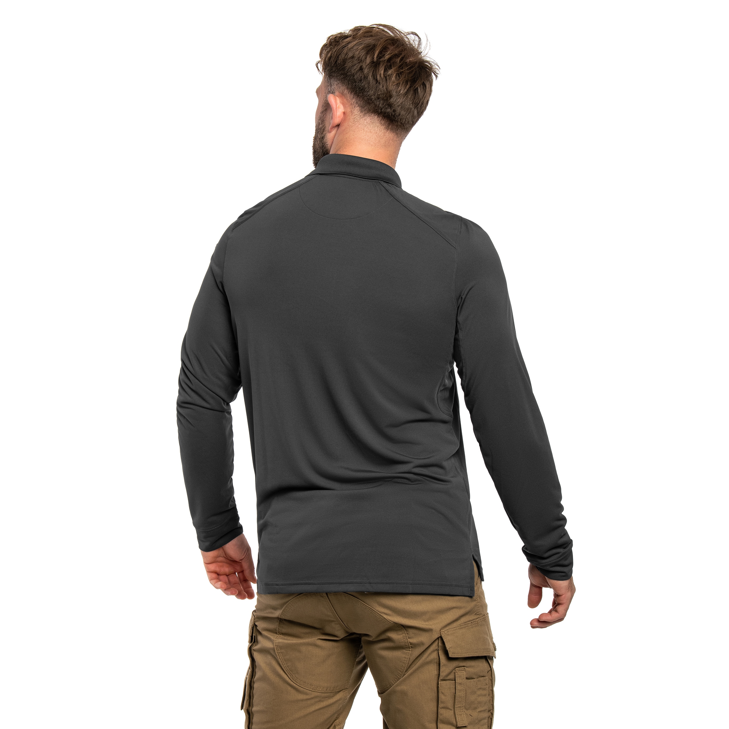 5.11 - Helios Long Sleeve Langarm-Poloshirt - Charcoal