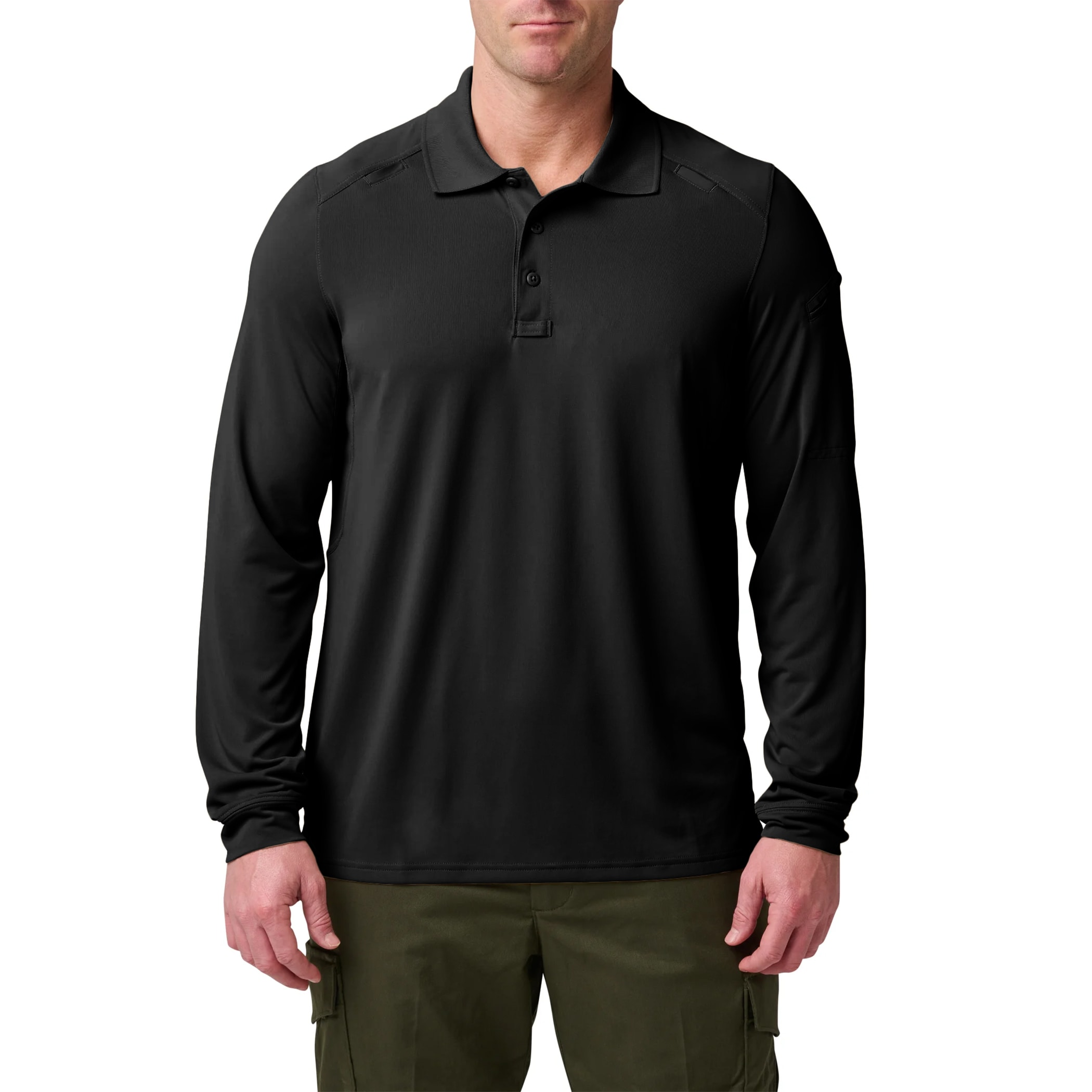 5.11 - Helios Long Sleeve Langarm-Poloshirt - Black