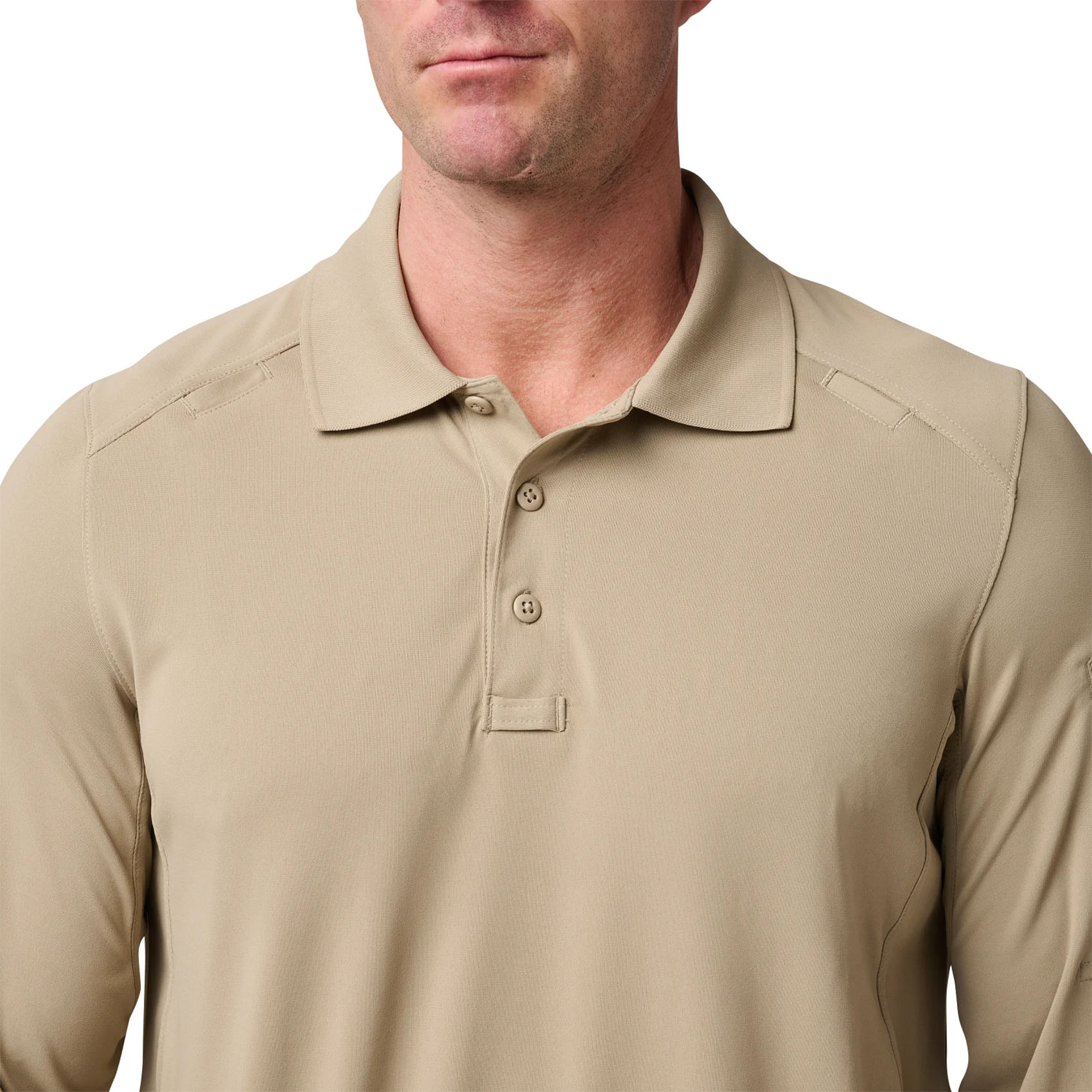 5.11 - Helios Langarm-Poloshirt - Silver Tan
