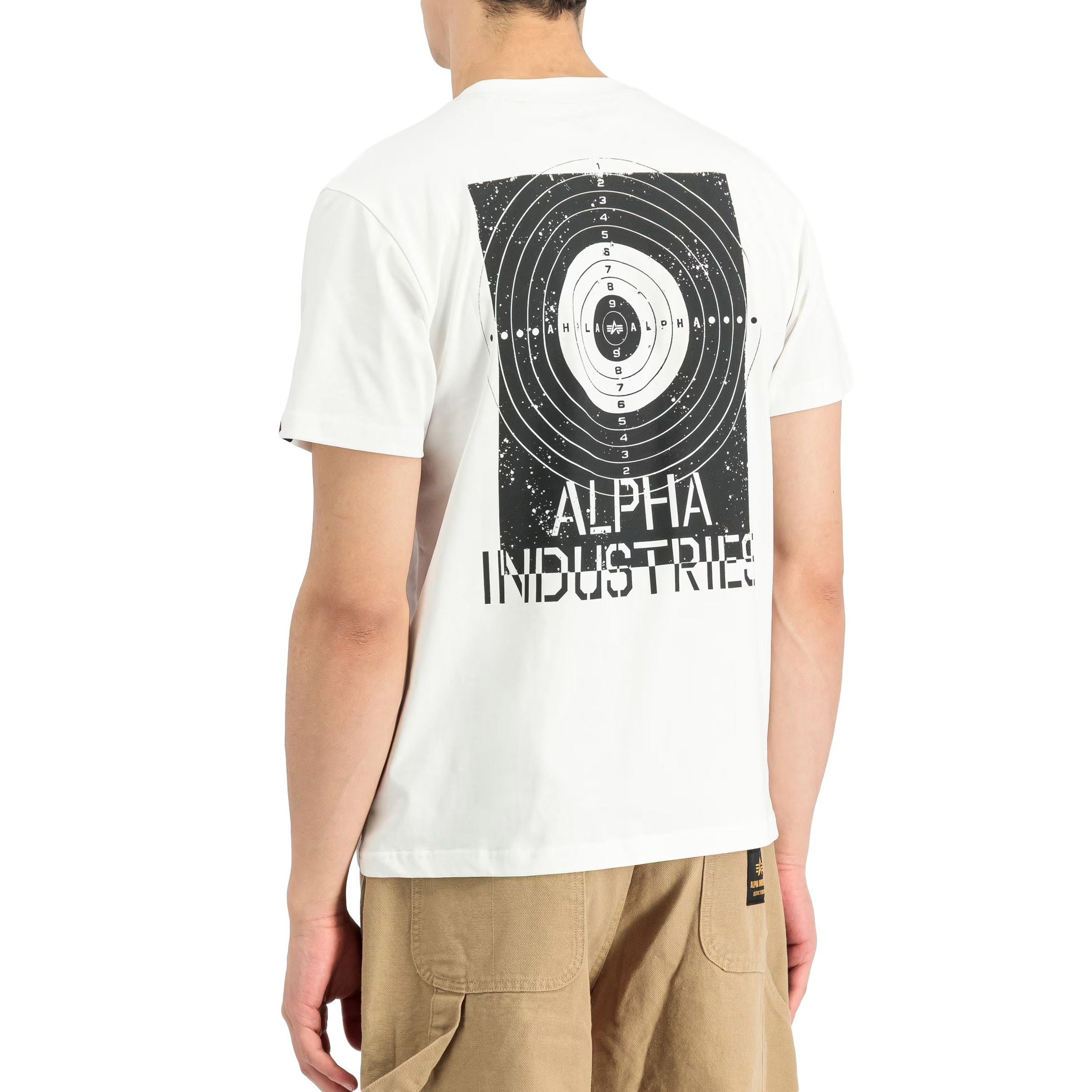 Alpha Industries - Target Backprint T-Shirt - White