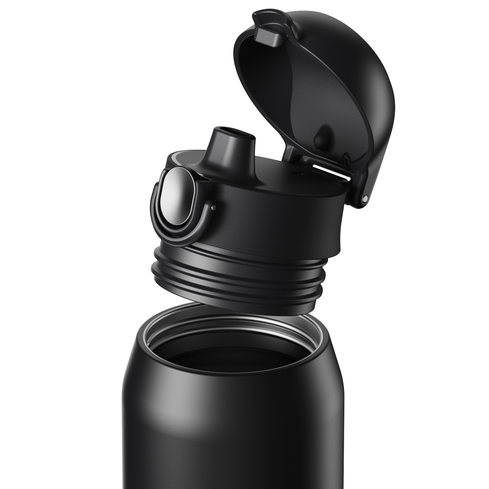 ION8 - Revive Triple Wall Flip Thermosflasche 540 ml - Panther Black