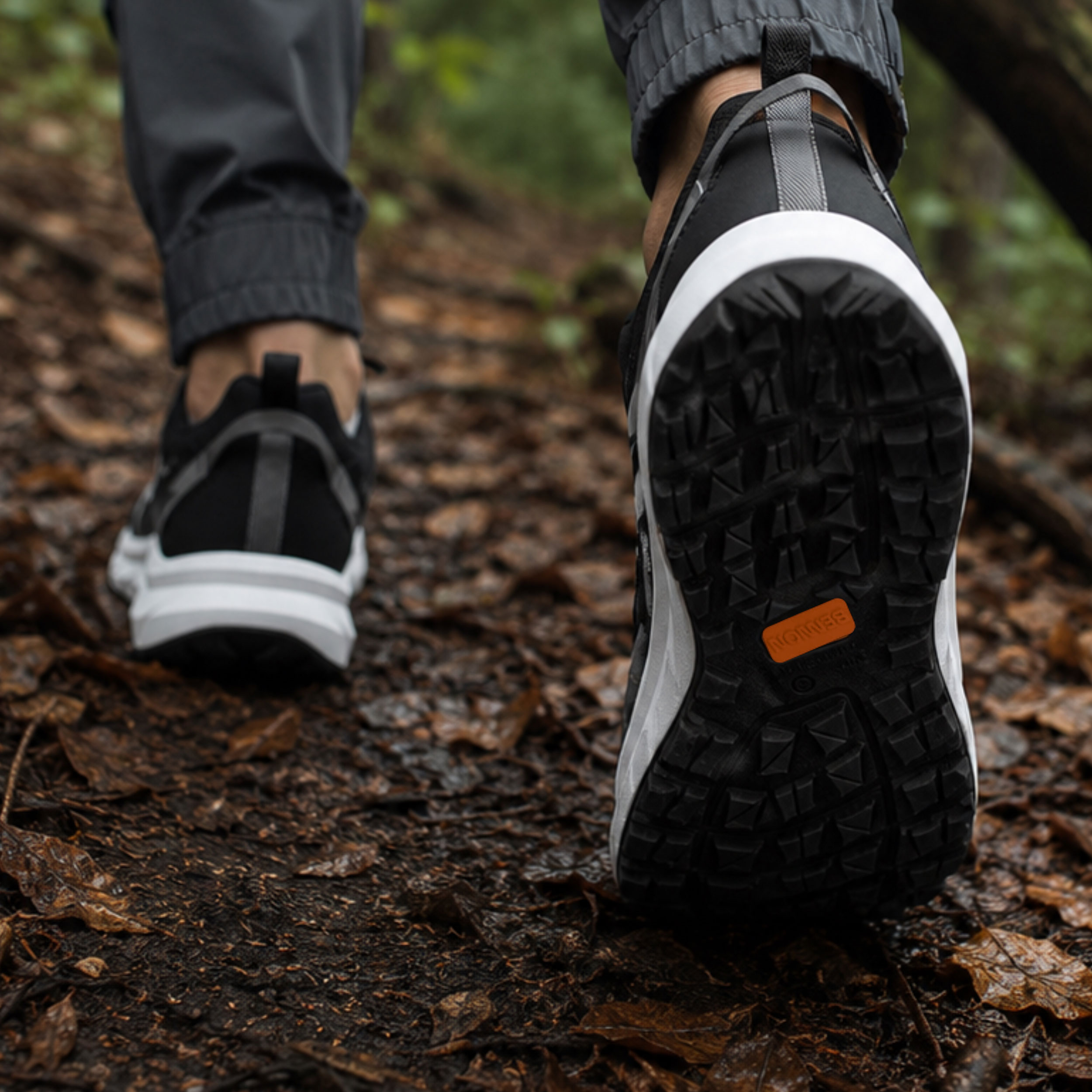 Bennon - Fjord Barefoot+ O1 Low Schuhe - Black/White