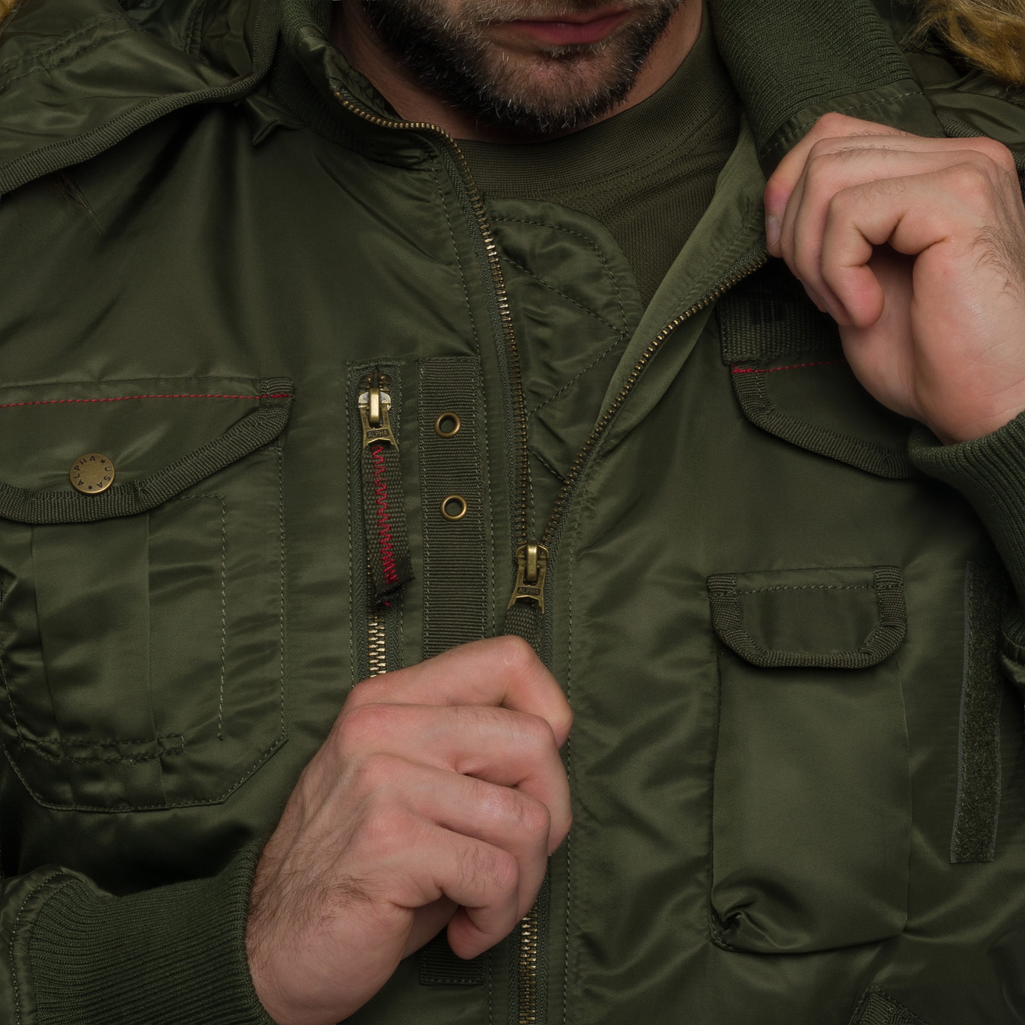 Alpha Industries - Deflector Jacke - Dark Olive