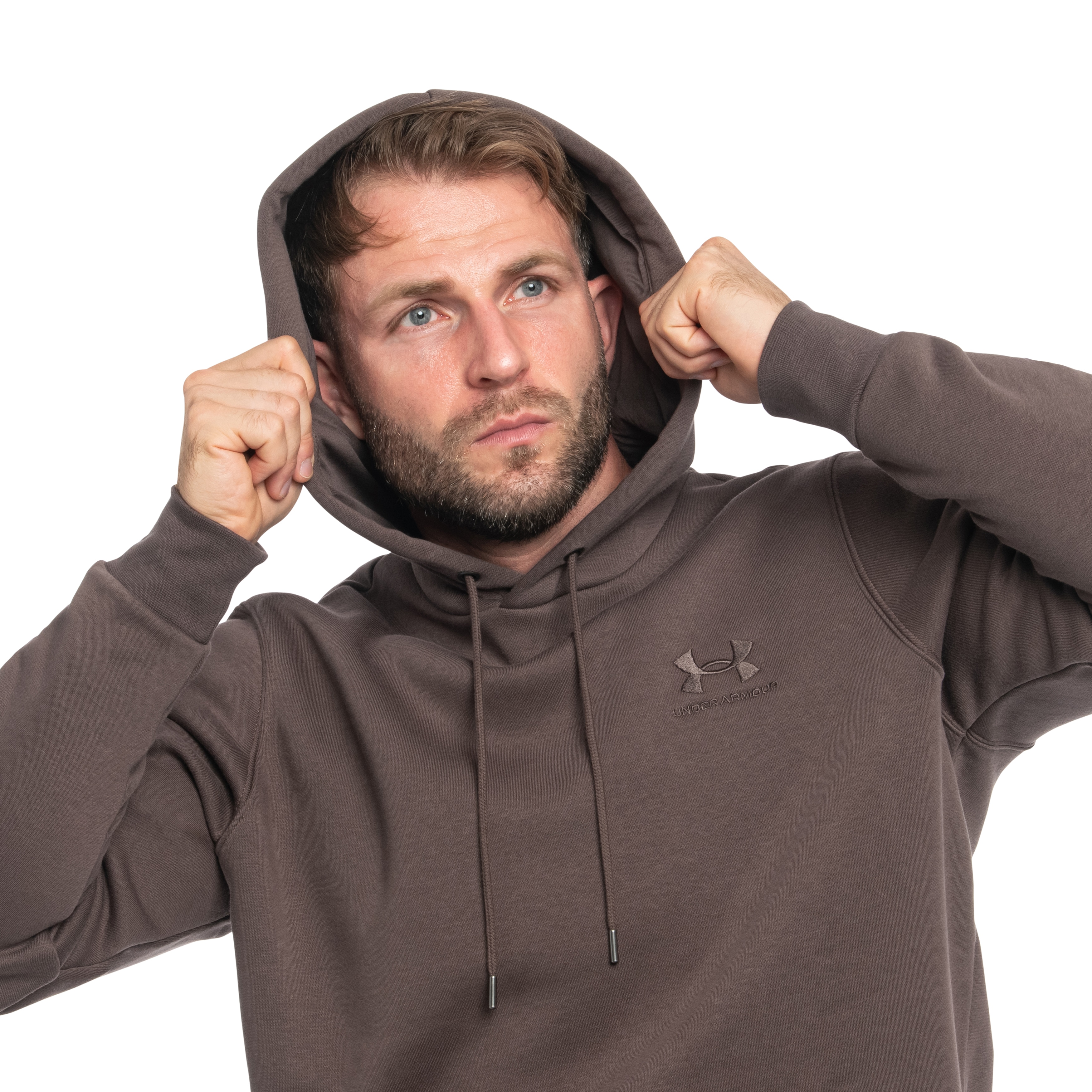 Under Armour - Icon Fleece Hoodie - Sweatshirt - Peppercorn
