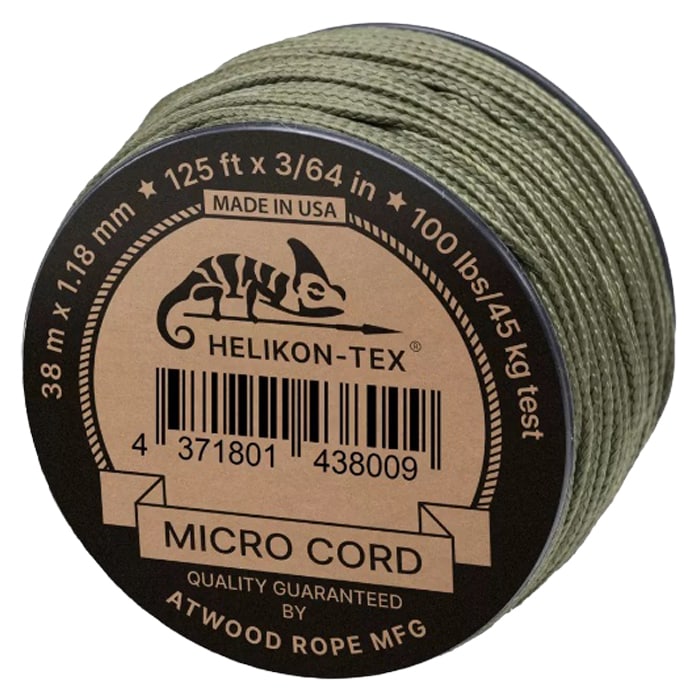 Helikon-Tex - Micro Cord Leine 38 m - Olive Drab