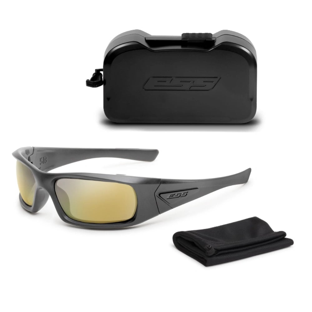ESS - 5B Taktische Brille - Carbon Gray/Mirrored Brass