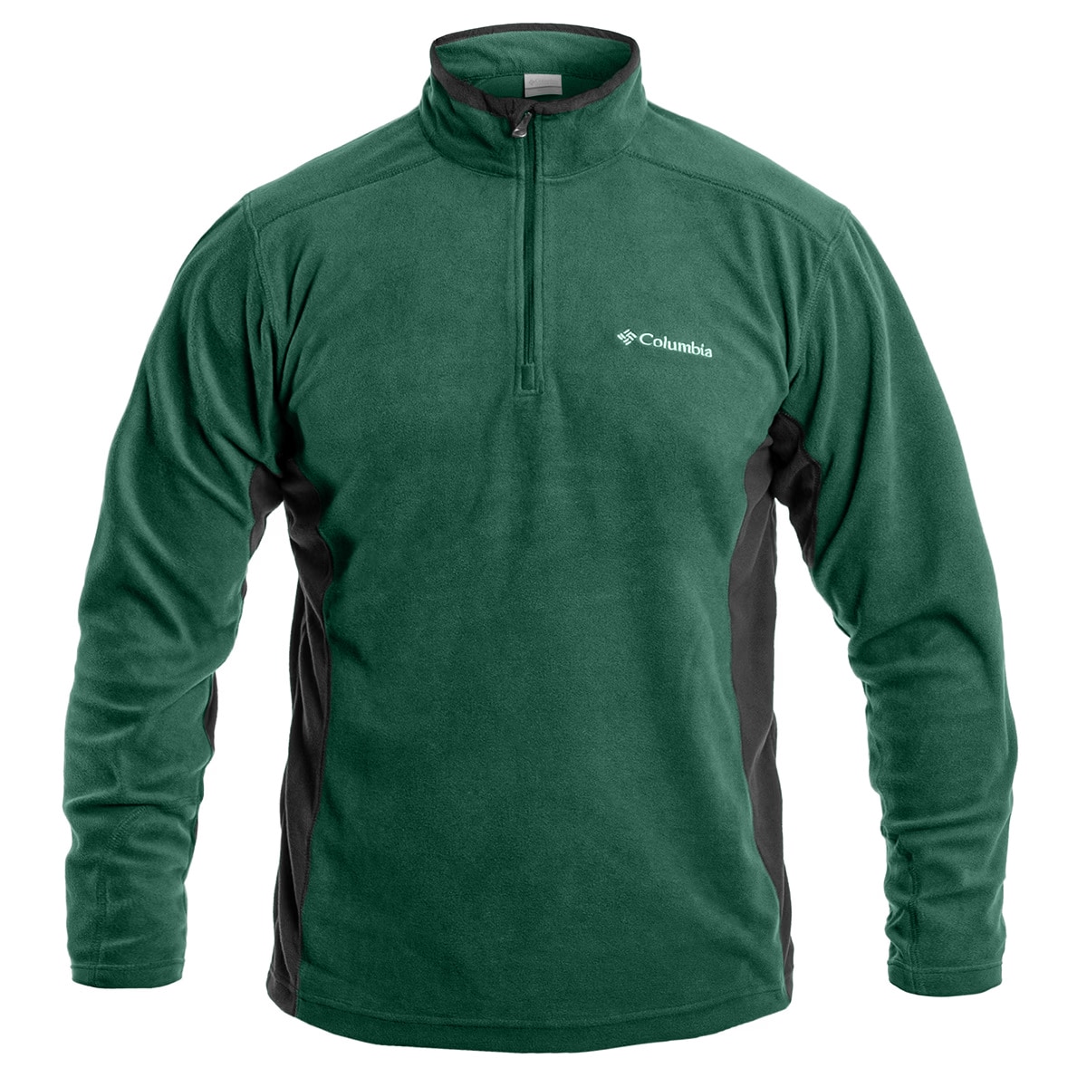 Columbia - Klamath Range II Half Zip Fleecejacke - Rain Forest/Black