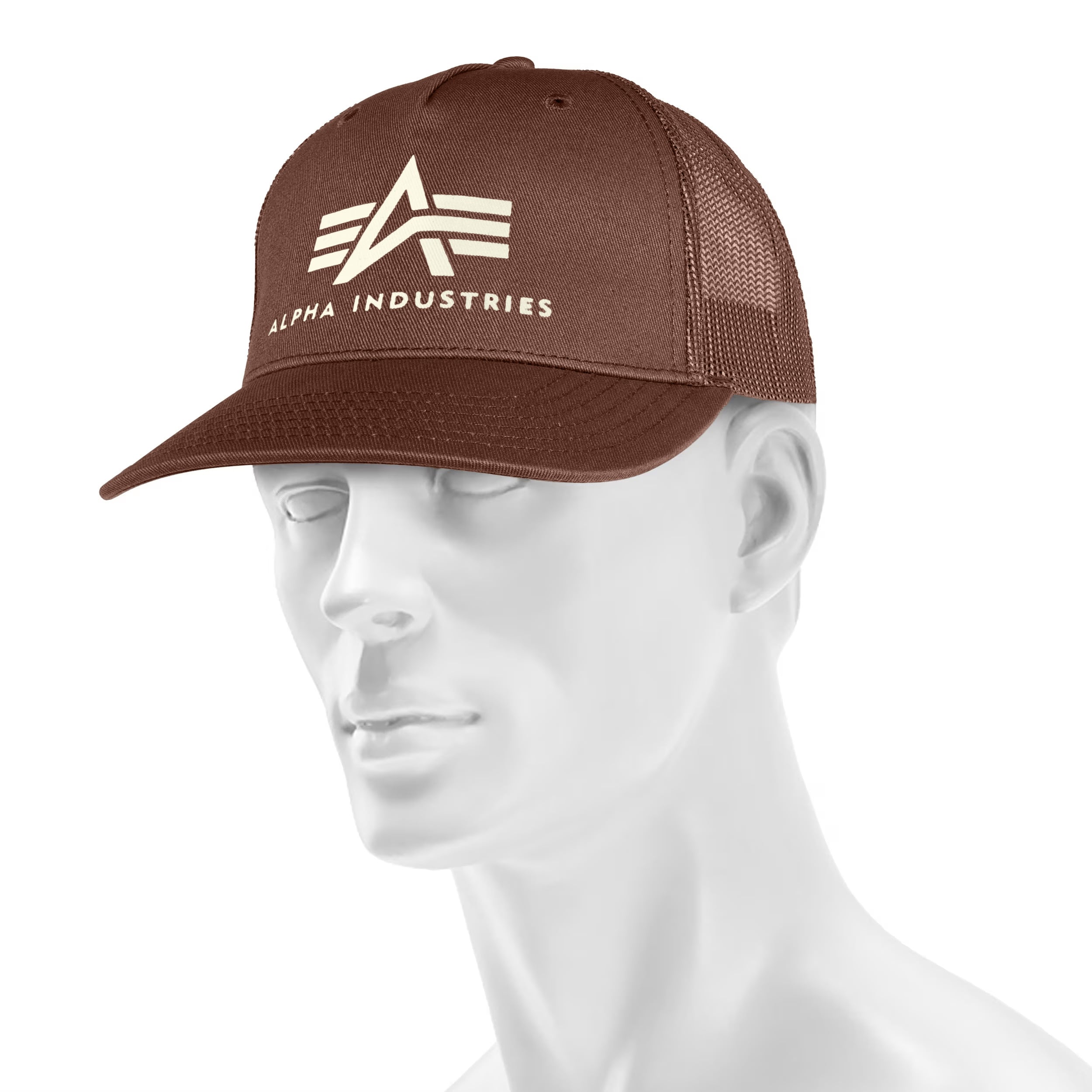 Alpha Industries - Basic Trucker Cap Kappe mit Schirm - Powder Brown