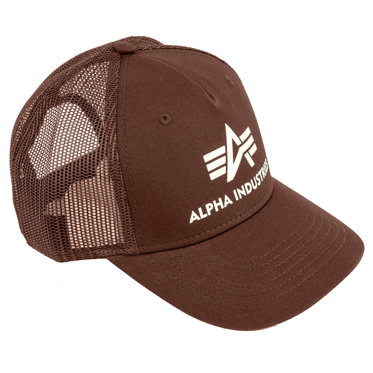 Alpha Industries - Basic Trucker Cap Kappe mit Schirm - Powder Brown