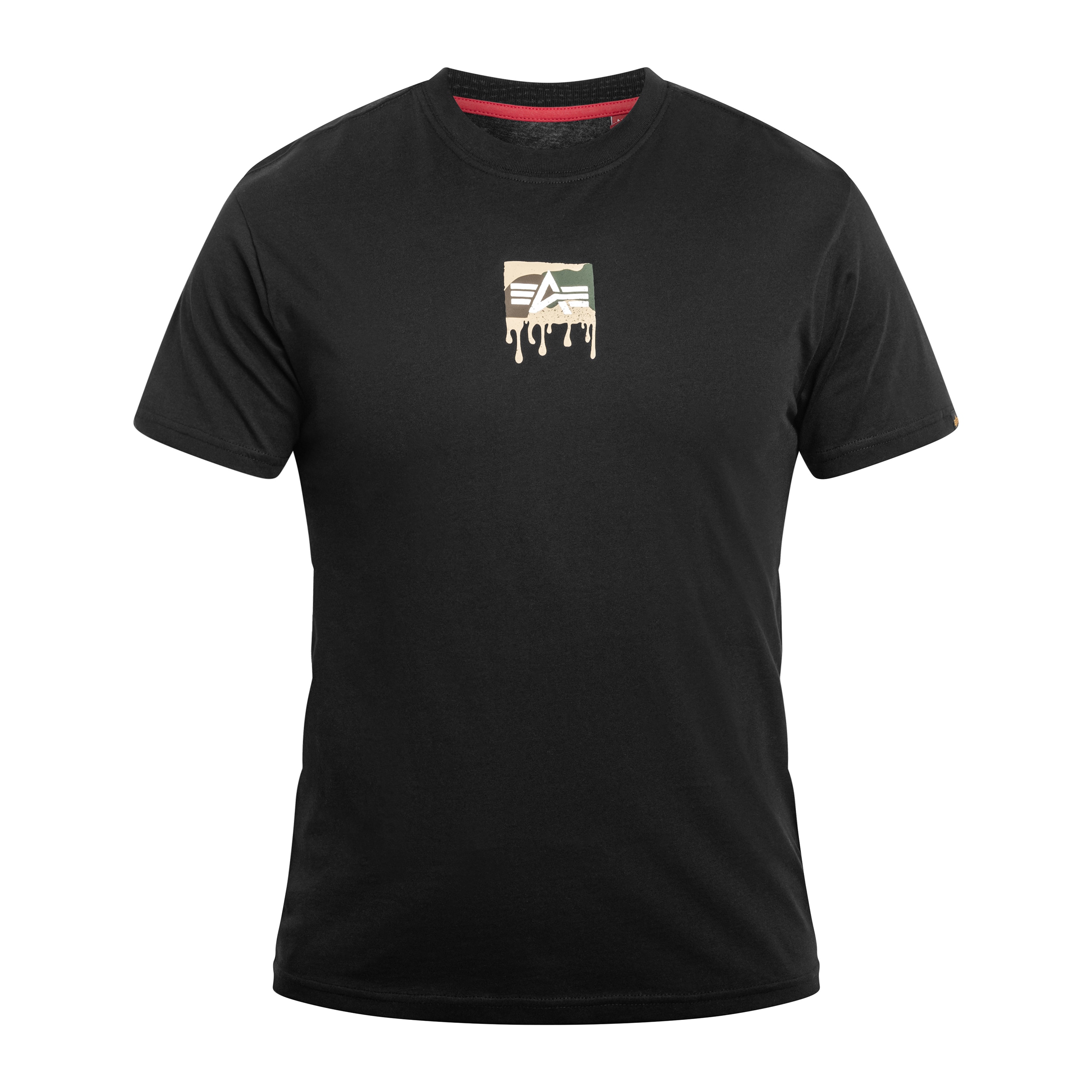 Alpha Industries - Dripping Camo Backprint T-Shirt - Black