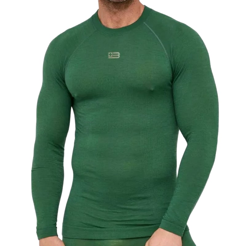 Brubeck - Active Merino Thermoshirt - Grün