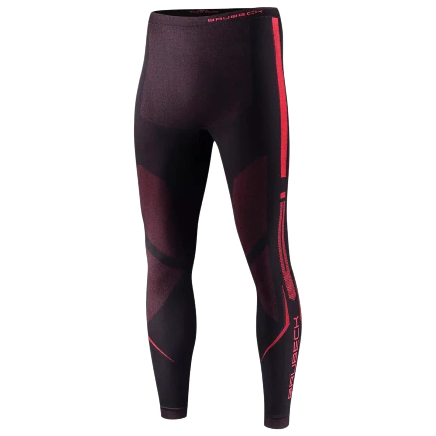 Brubeck - Dry V2 Herren-Funktionsleggings - Schwarz/Rot