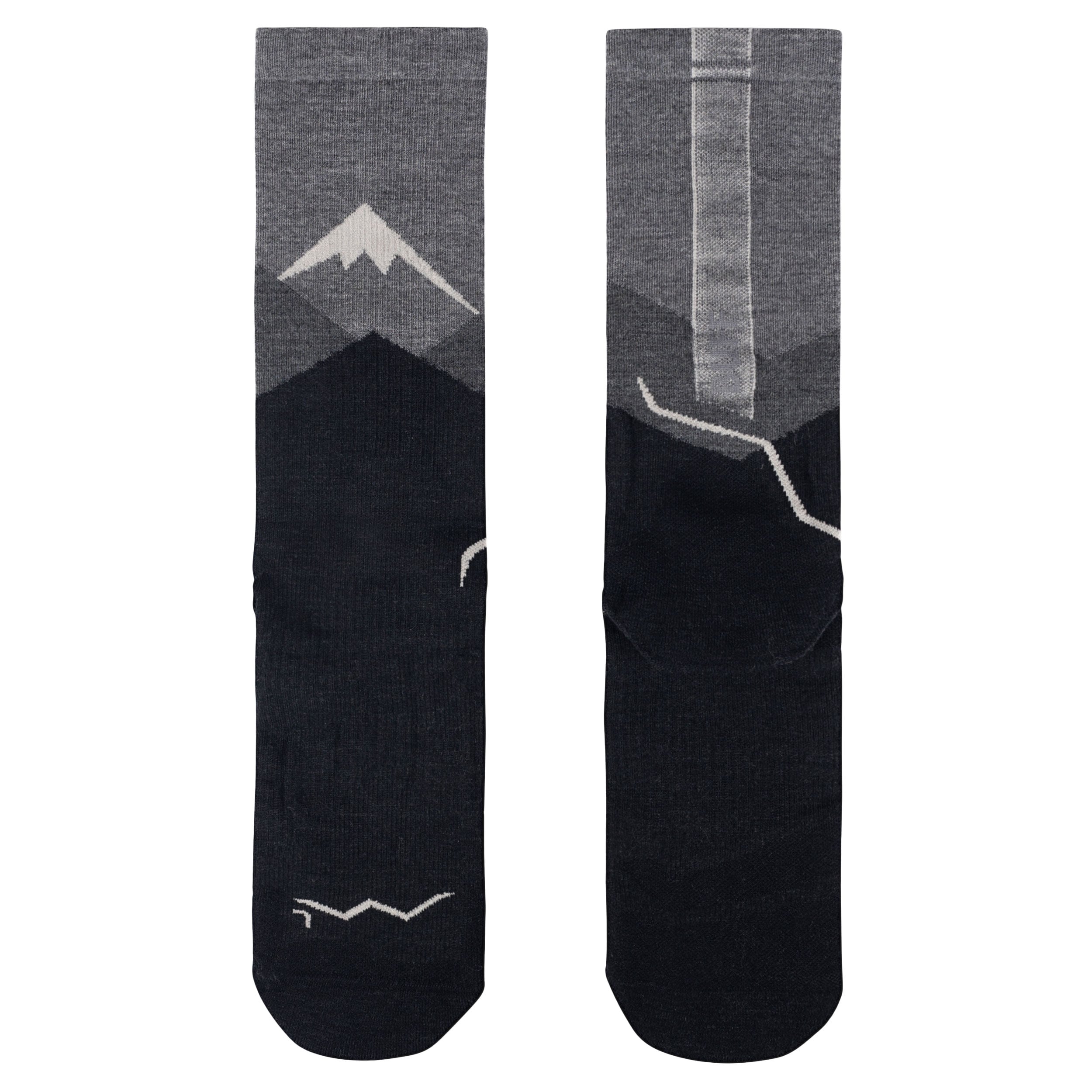 Buff - LW Merino Wool Crew Socken - Graphite