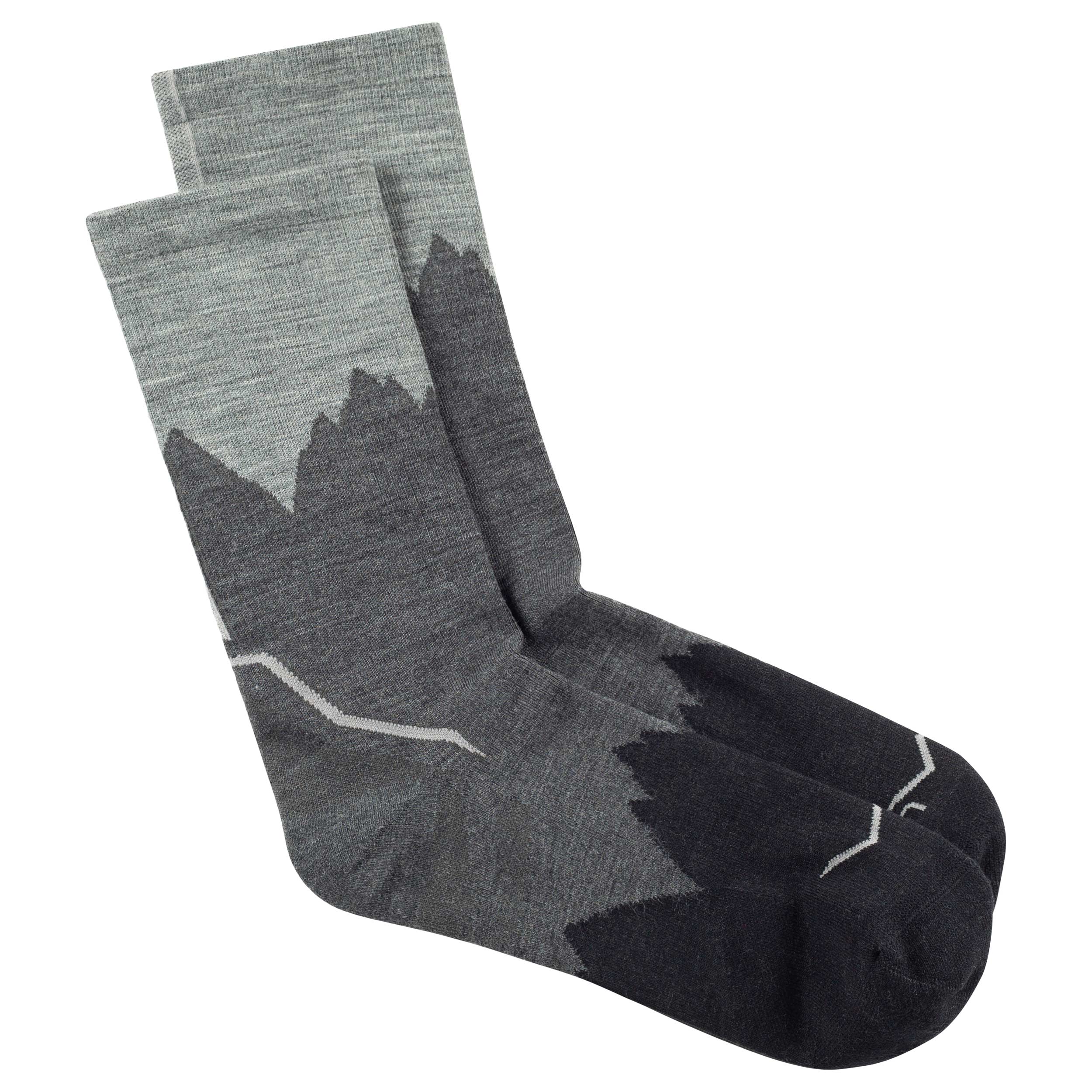 Buff - LW Merino Wool Crew Socken - Graphite