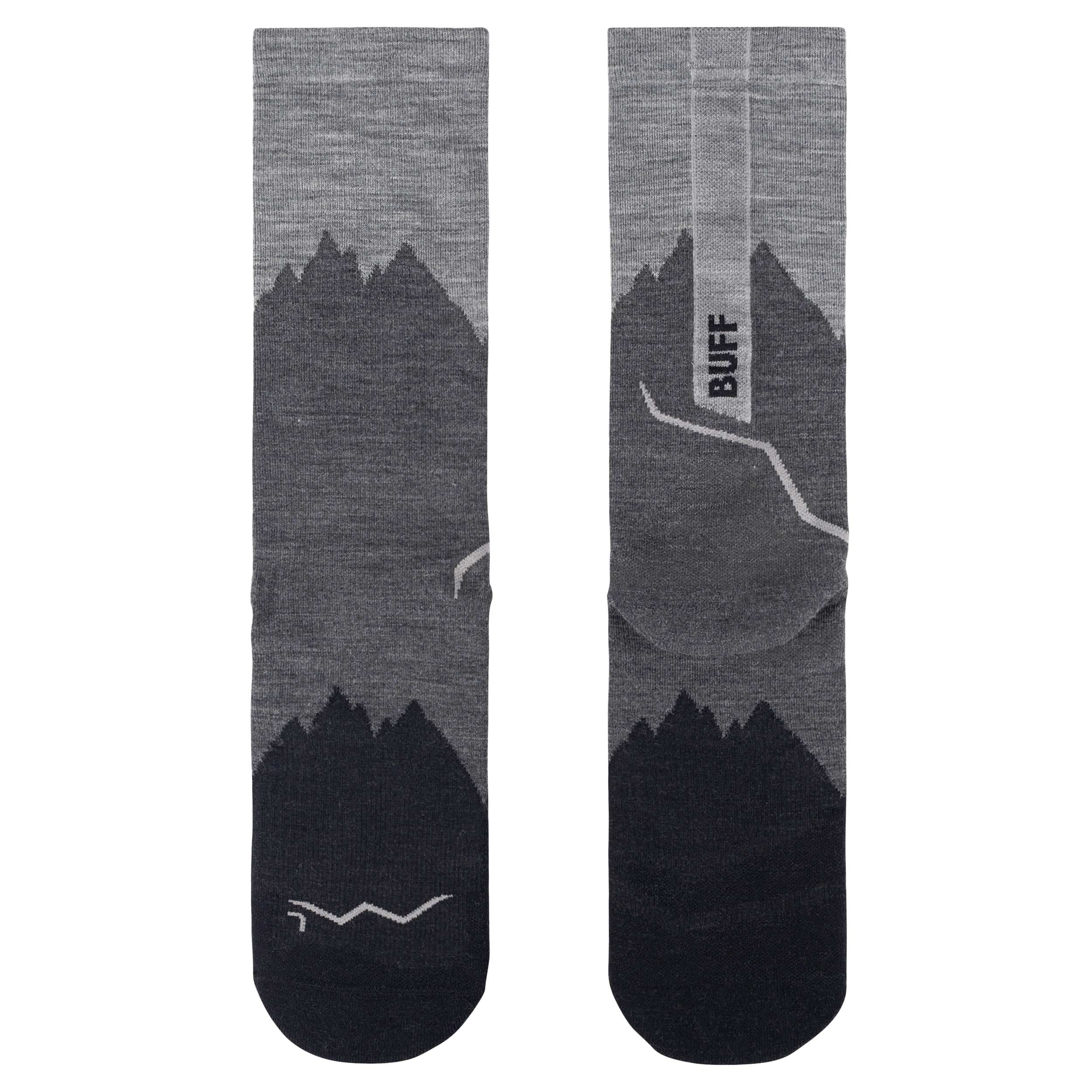 Buff - LW Merino Wool Crew Socken - Graphite