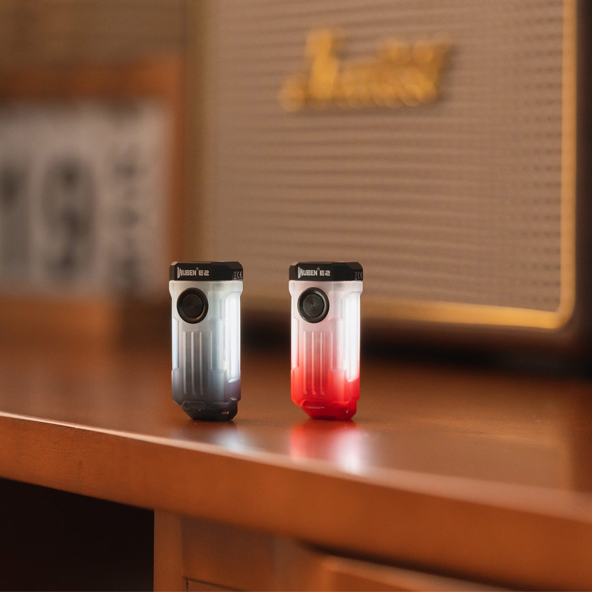 Wuben - E1 Pulse Red Schlüsselanhänger-Lampe 150 Lumen