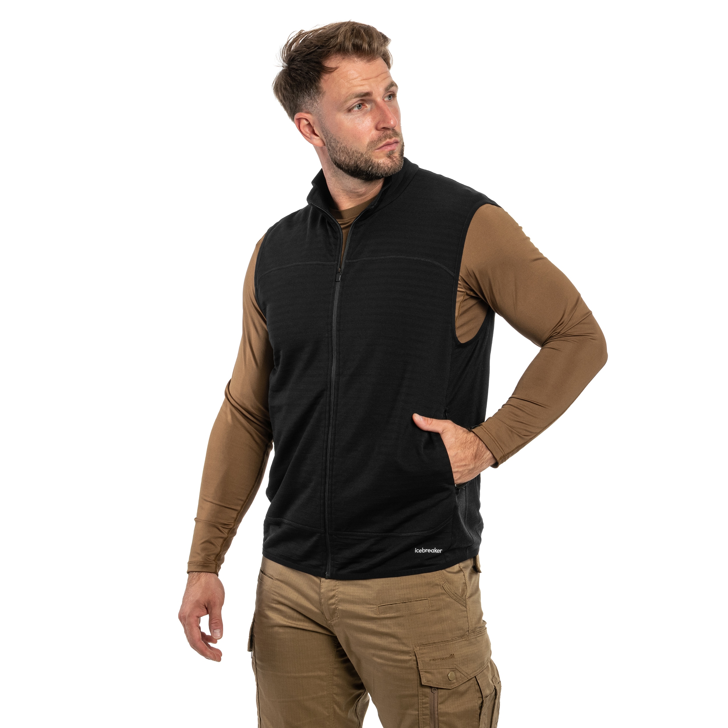 Icebreaker - Merino 300 Descender Vest Weste - Black