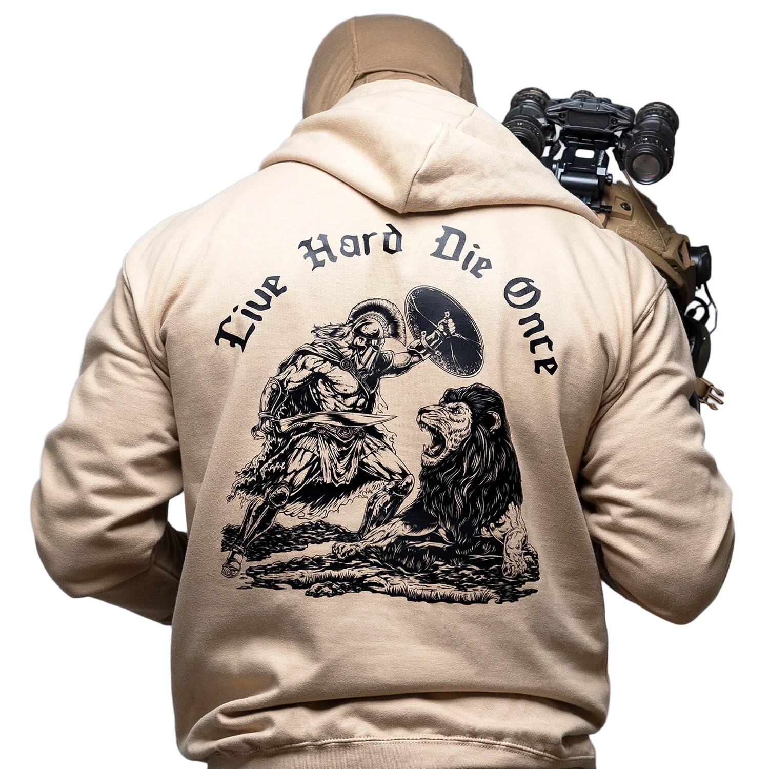 Brothers in Arms - Die Once Hoodie Hoodie - Sand
