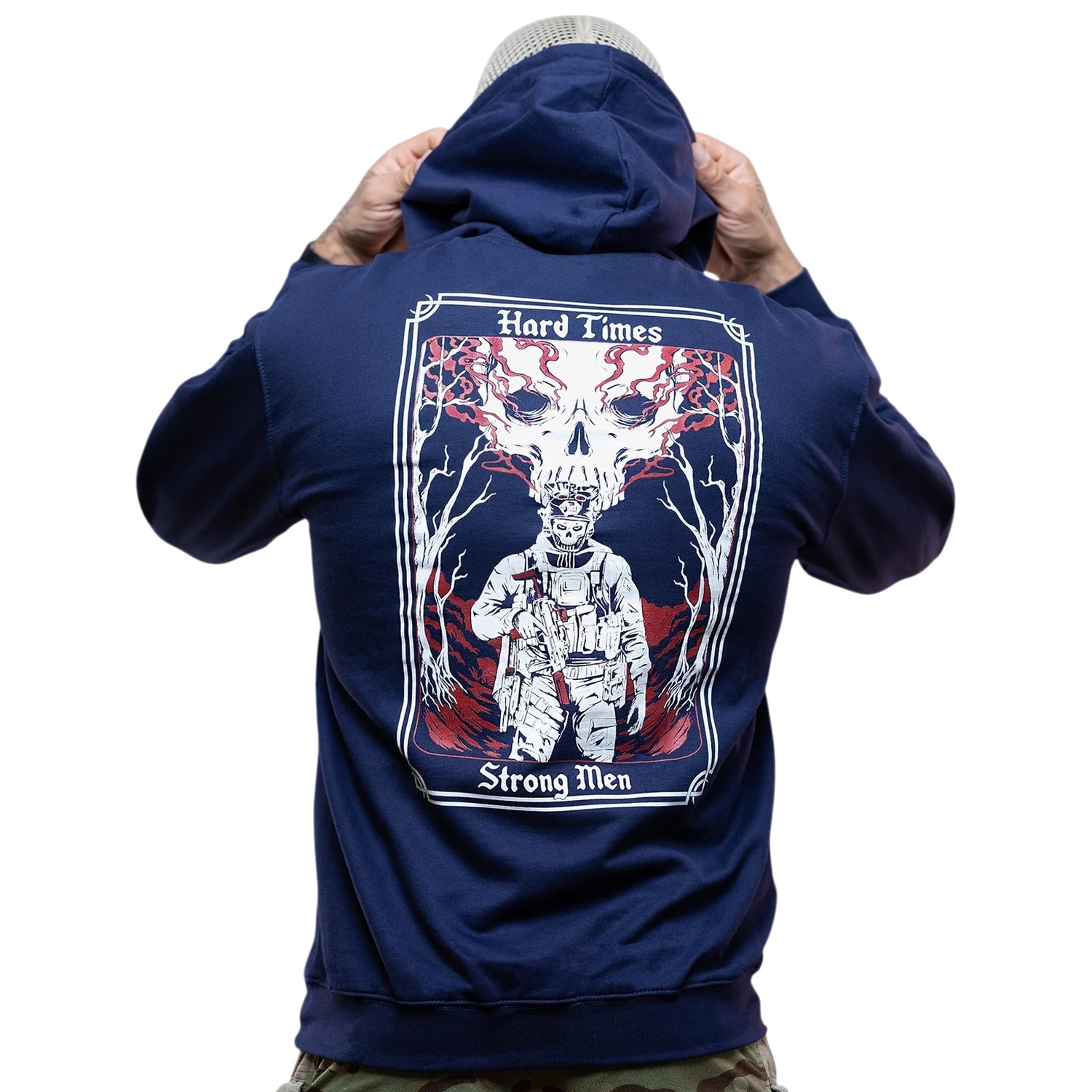 Brothers in Arms - Hard Times Hoodie Kapuzenpullover - Navy