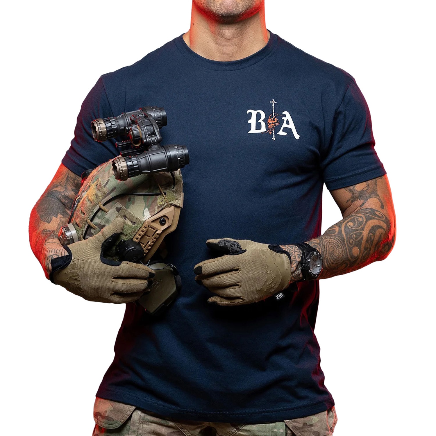 Brothers In Arms - Demons T-Shirt - Navy