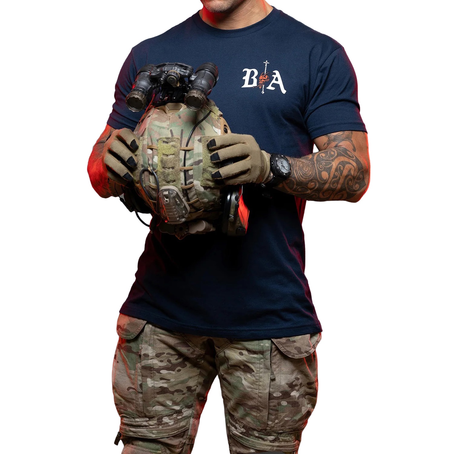 Brothers In Arms - Demons T-Shirt - Navy