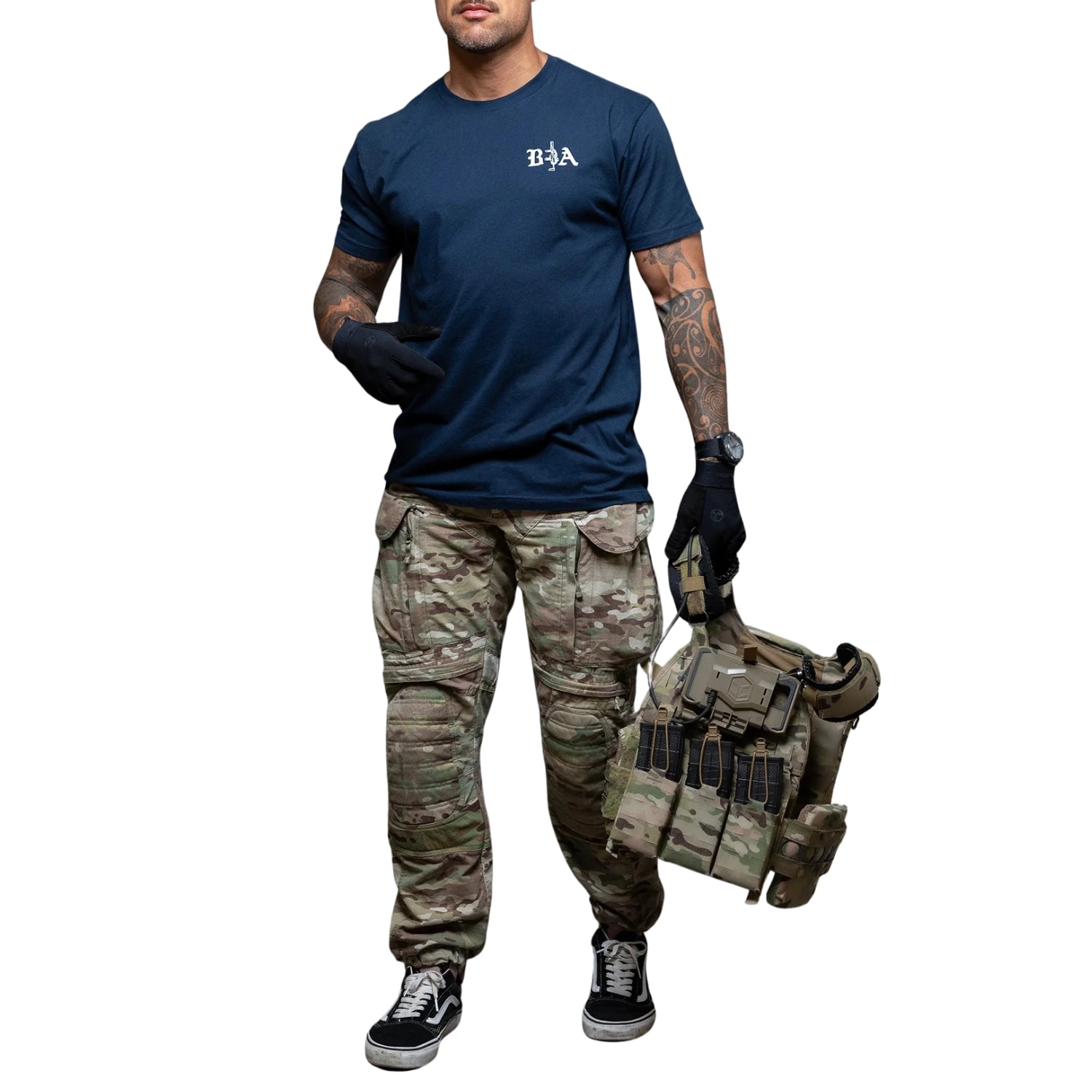 Brothers In Arms - Hard Times T-Shirt - Navy