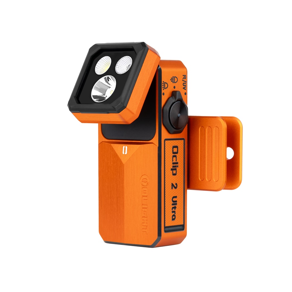 Olight - Oclip 2 Ultra Premium Amber Orange Akku-Taschenlampe 580 Lumen