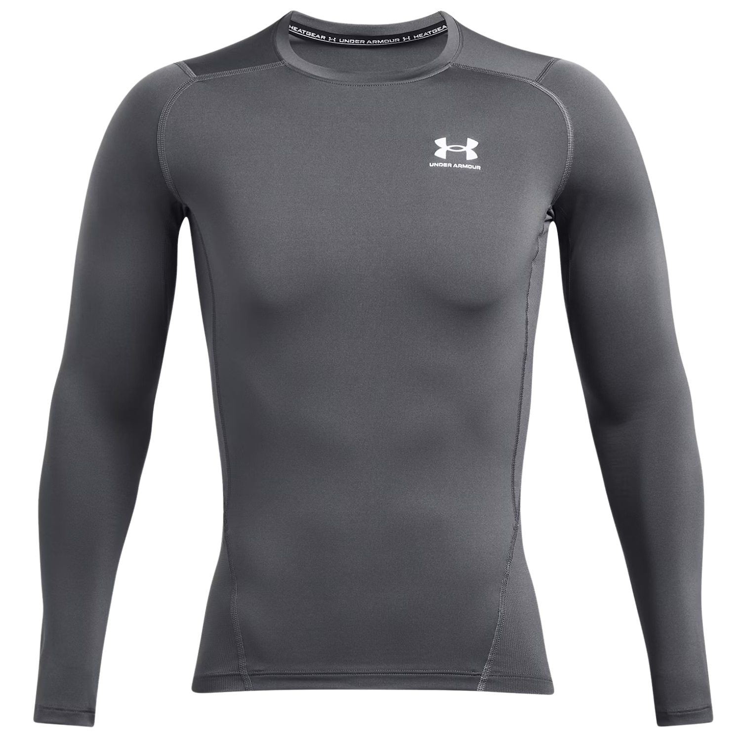 Under Armour - HeatGear Compression Thermoshirt - Castlerock/White