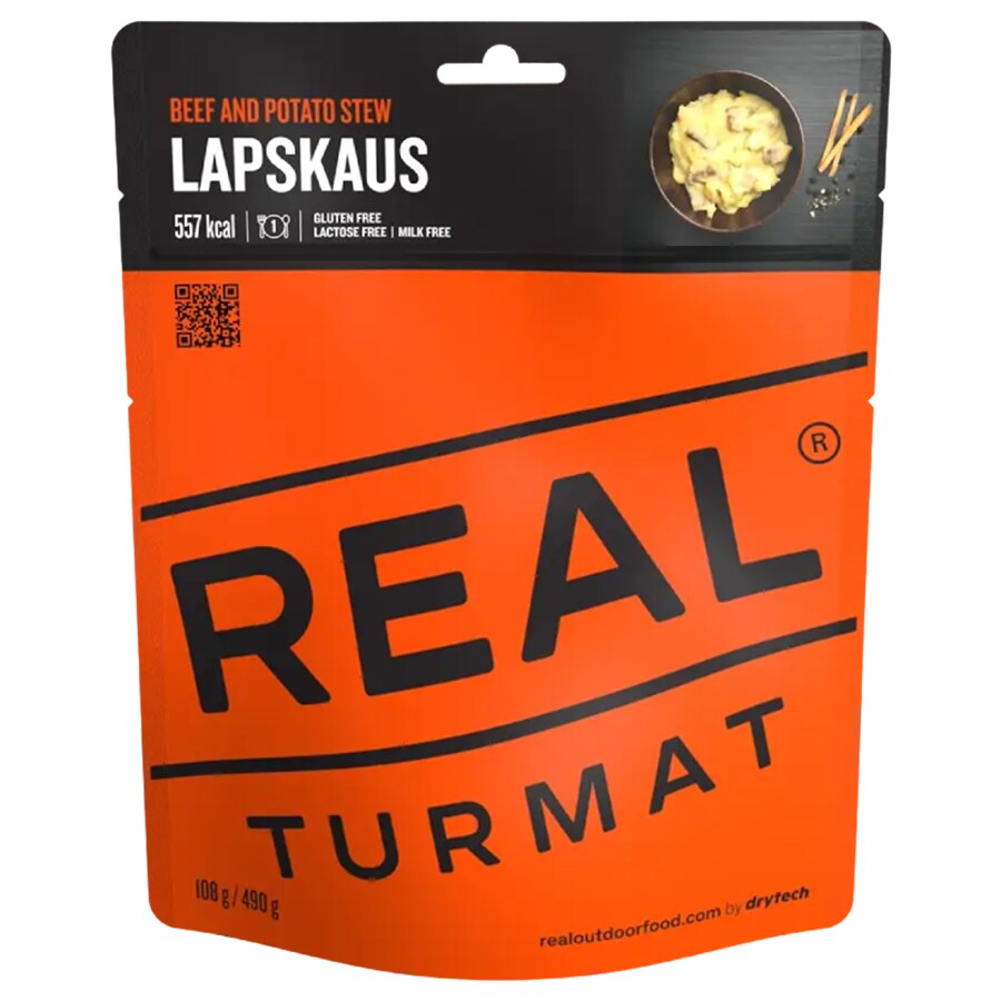 Real Turmat - Gefriergetrocknete Mahlzeit Rindergulasch mit Kartoffeln 108 g/557 kcal