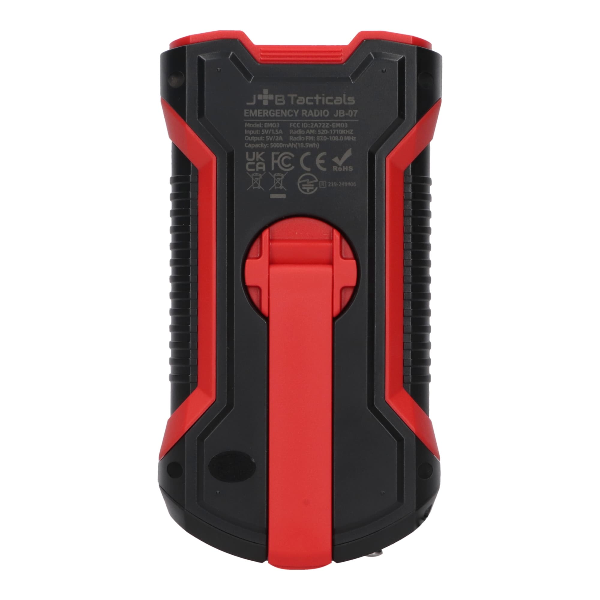 JB Tacticals - JB-07 Uhrenradio - Red