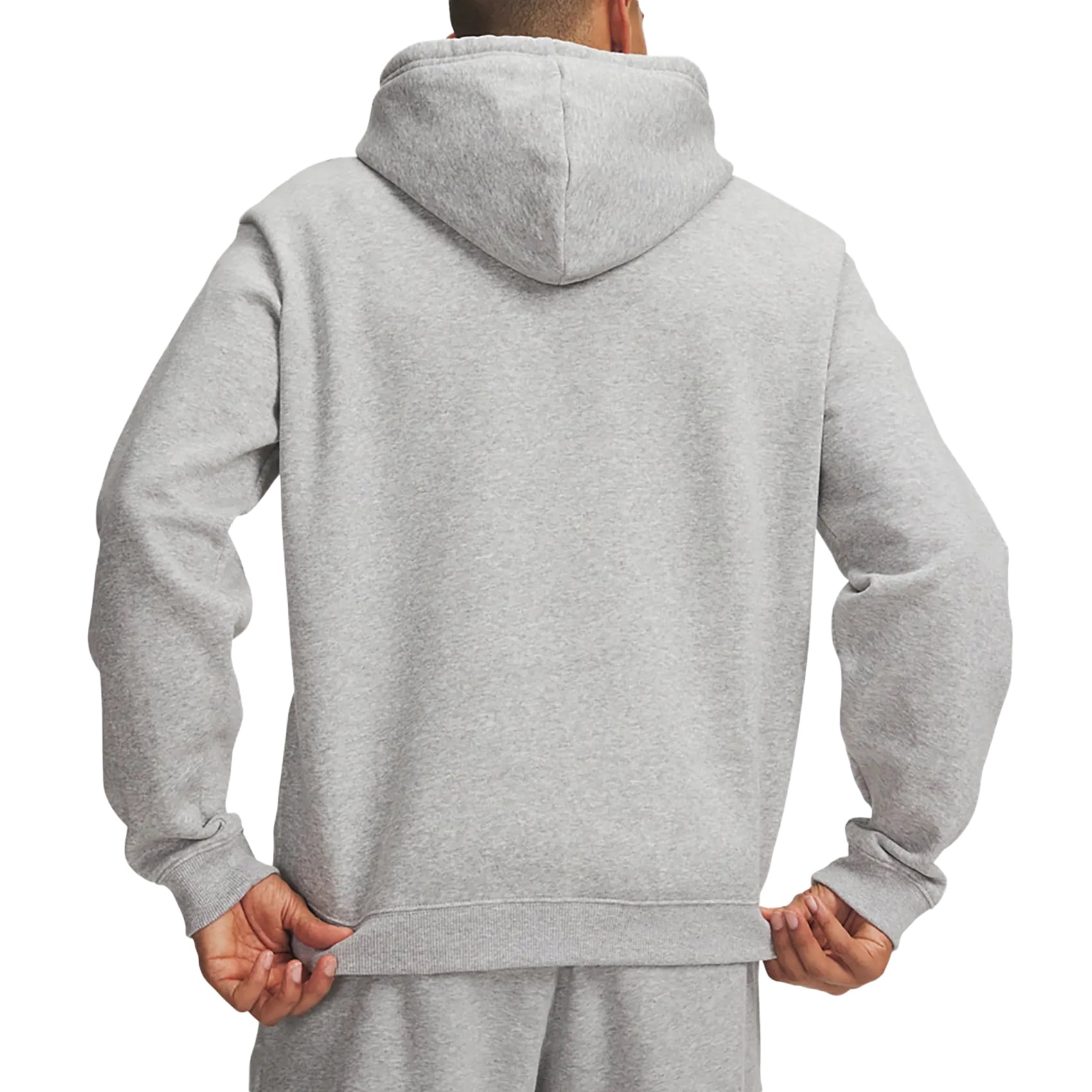 Under Armour - Rival Fleece Hoodie - Mod Gray Light Heather/White