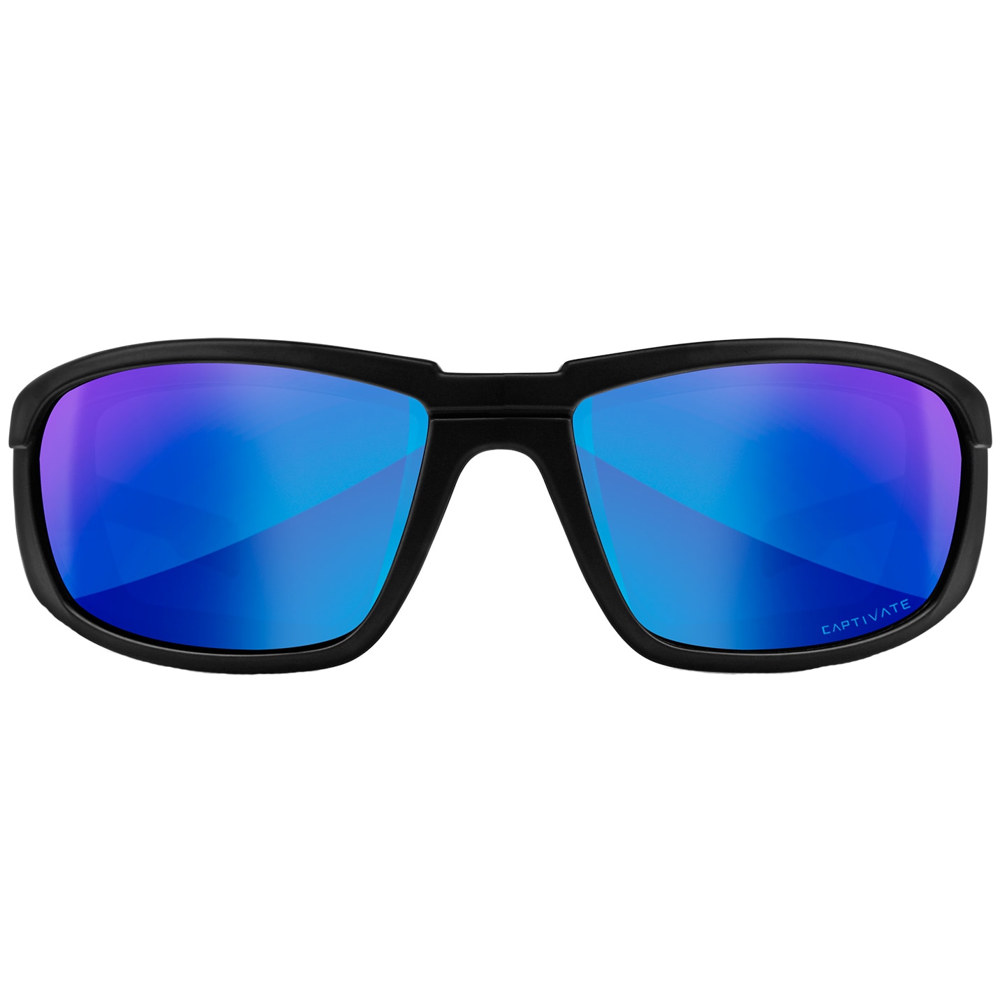 Wiley X - Boss - Taktische Brille - Captivate Polarized Blue Mirror - Matte Black