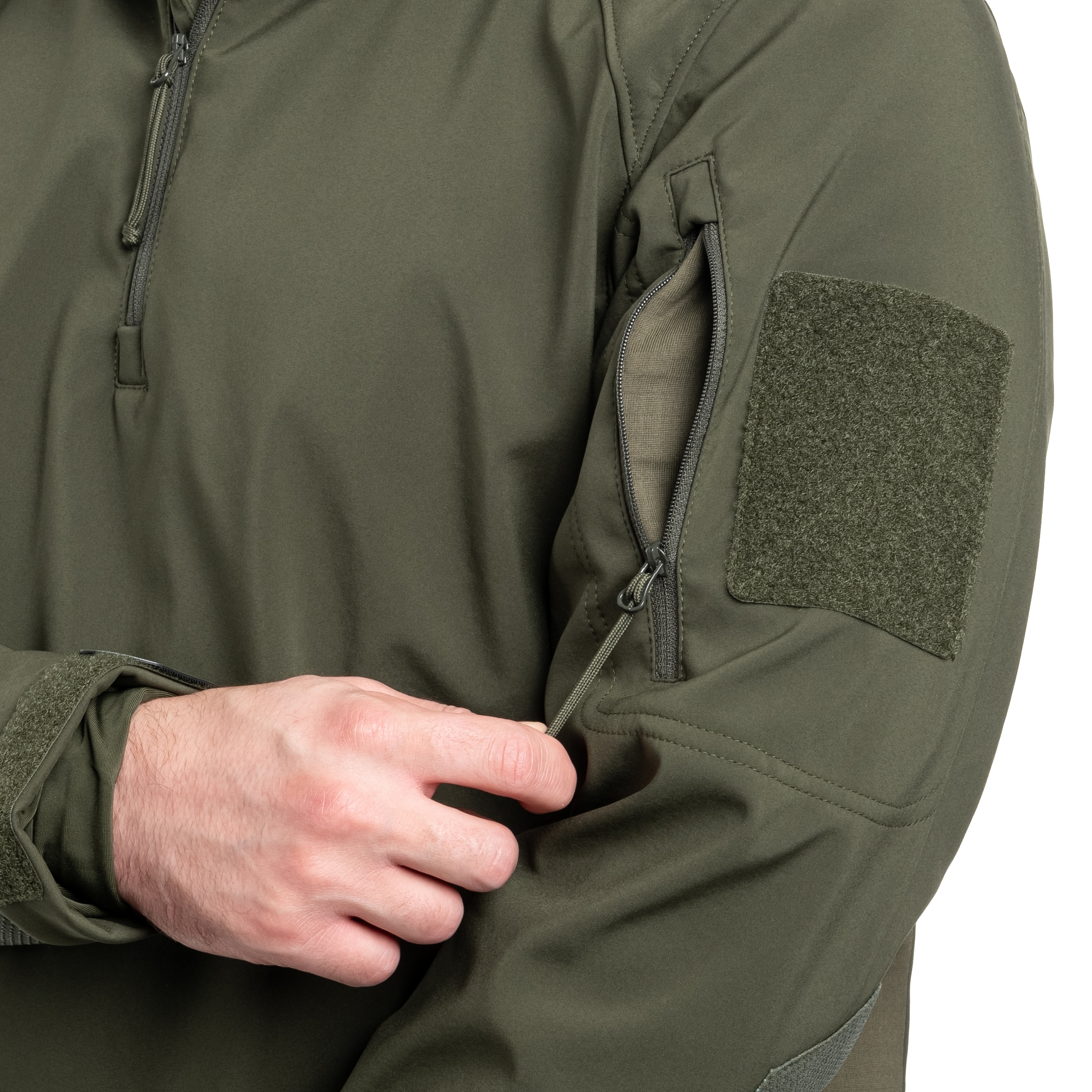 Condor - Patrol 1/4 Zip Softshell - Softshelljacke - Olive Drab