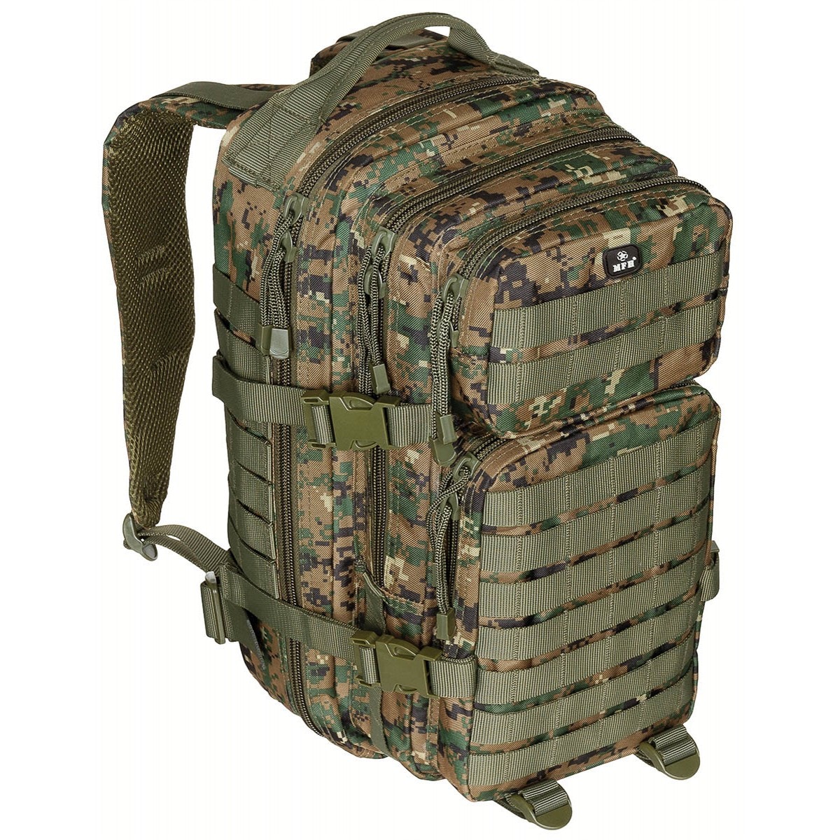 MFH - US Assault I - Taktischer Rucksack 30 l - Digital Woodland