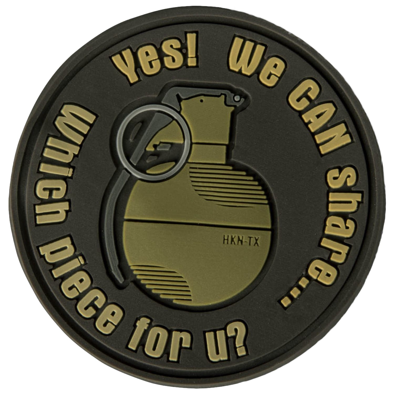 Helikon - We Can Share PVC Emblem - U.S. Brown