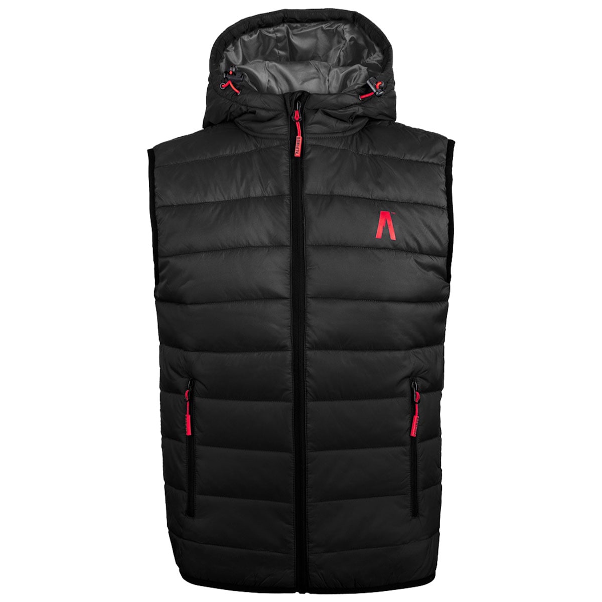 Alpinus - Athos Body Warmer - Weste mit Kapuze - Black