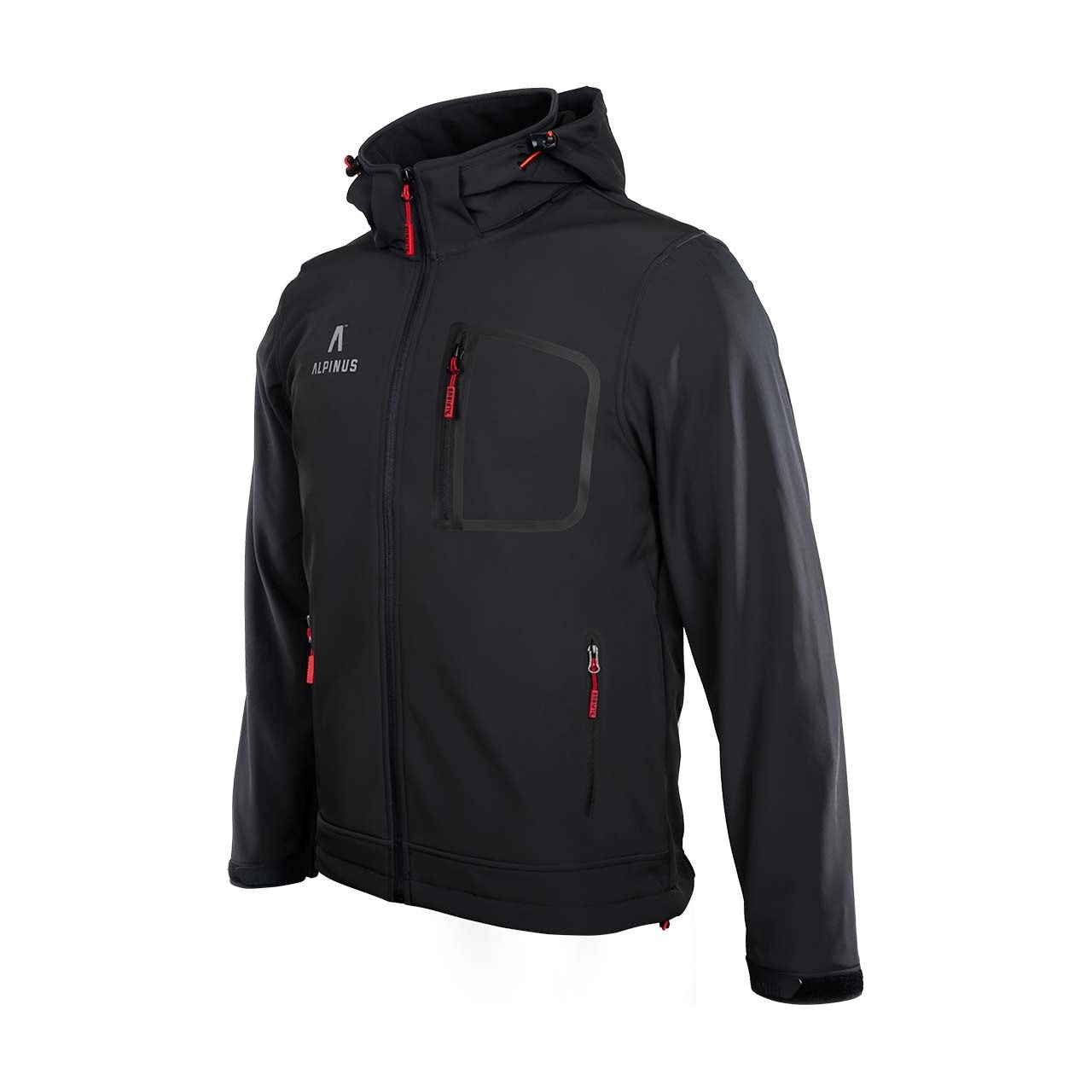 Alpinus - Softshell Stenshuvud Jacke - Black