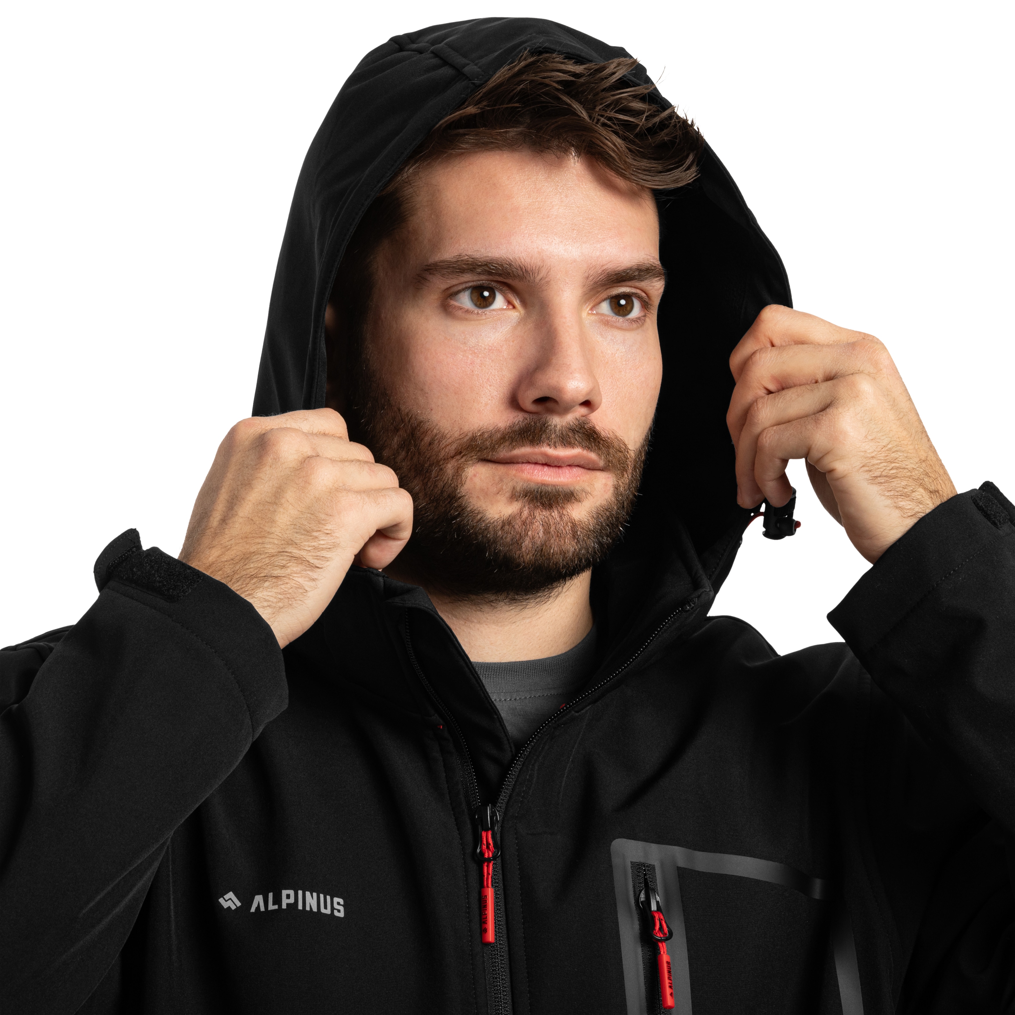 Alpinus - Softshell Stenshuvud Jacke - Black