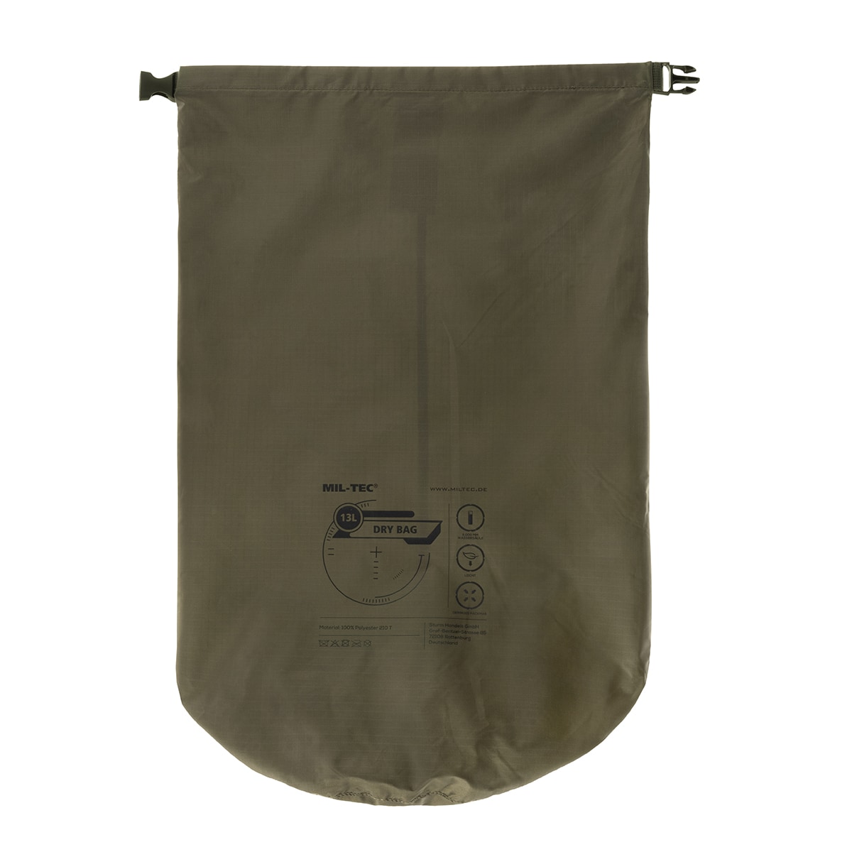 Mil-Tec - Drybag - Wasserdichter Sack 13 l - Olive 