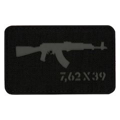 M-Tac - AKM 7,62 x 39 Laser Cut - Aufnäher - Black/Grey