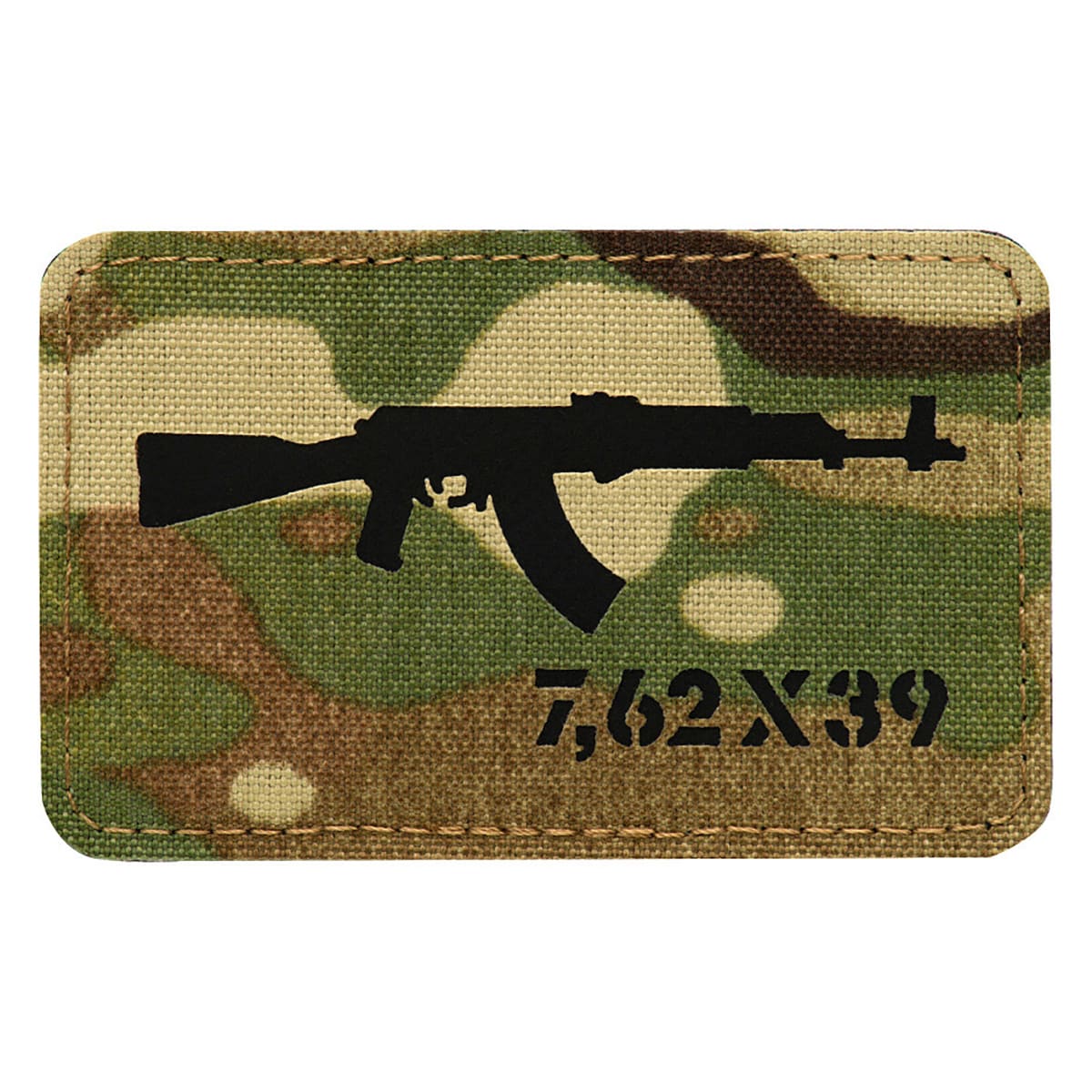 M-Tac - AKM 7,62 x 39 Laser Cut - Aufnäher - Multicam/Black