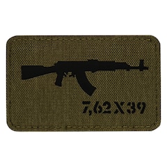M-Tac - AKM 7,62 x 39 Laser Cut - Aufnäher - Ranger Green/Black