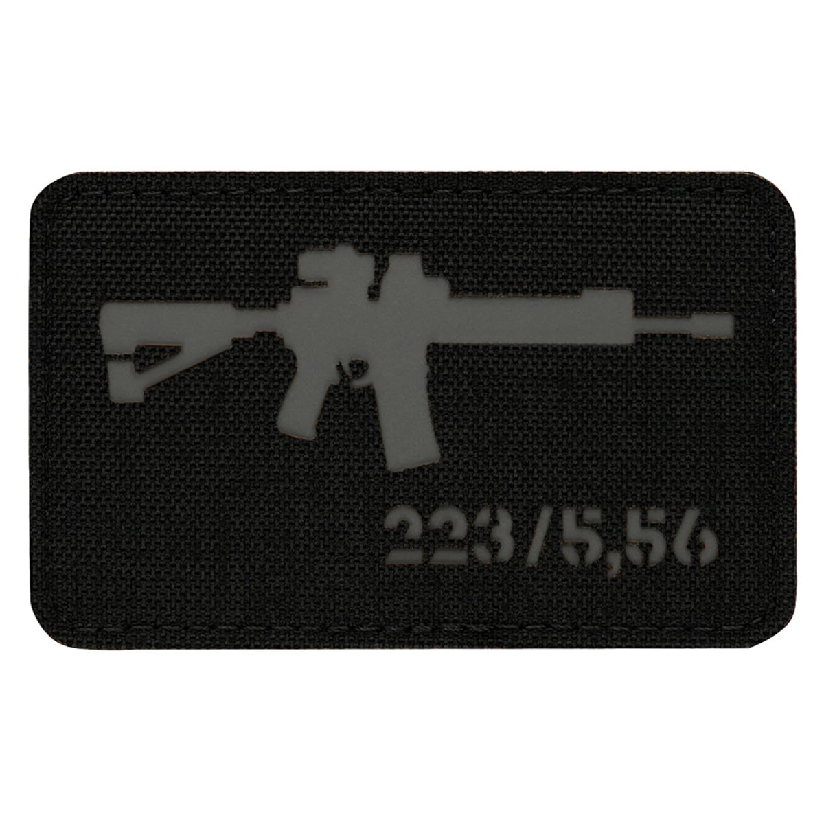 M-Tac - AR-15 223/5,56 Laser Cut - Aufnäher - Black/Grey