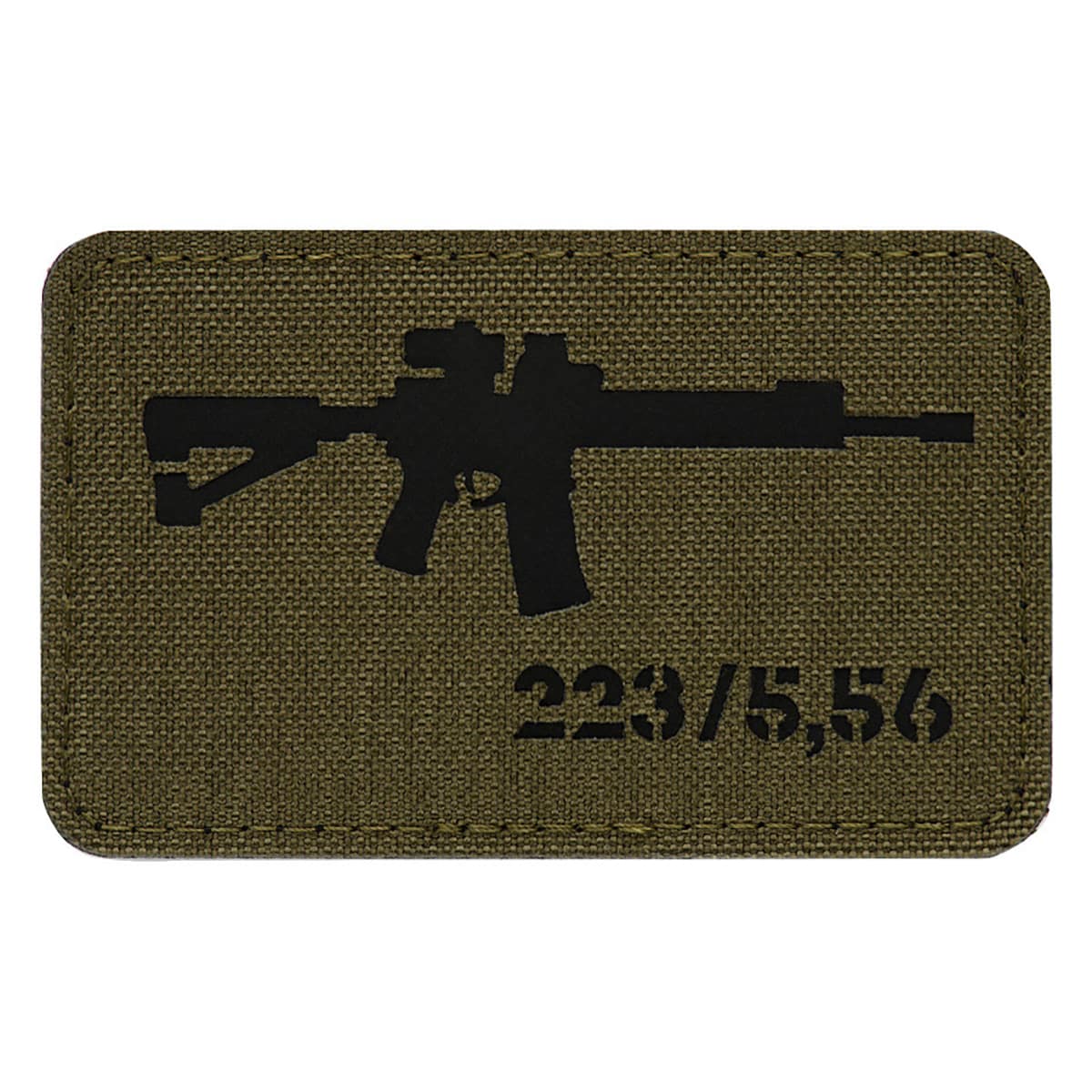 M-Tac - AR-15 223/5,56 Laser Cut - Aufnäher - Ranger Green/Black