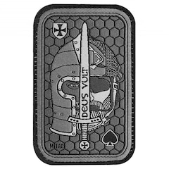 M-Tac - Deus Vult Ace - Aufnäher - Grey