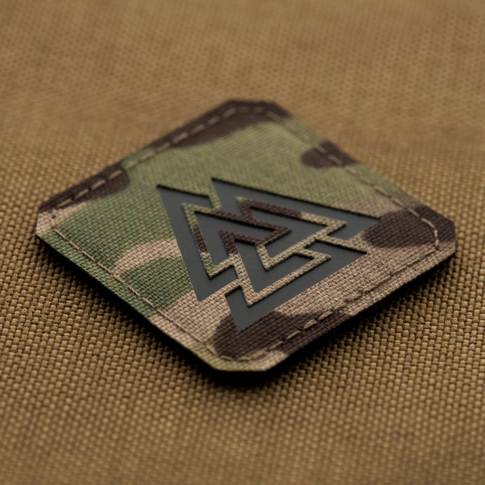 M-Tac - Valknut Laser Cut - Aufnäher - Multicam/Black