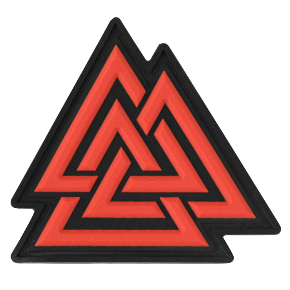 M-Tac - Valknut  - Aufnäher - PVC Black/Red