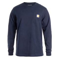 Carhartt - Heavyweight Longsleeve Pocket - T-Shirt - Navy