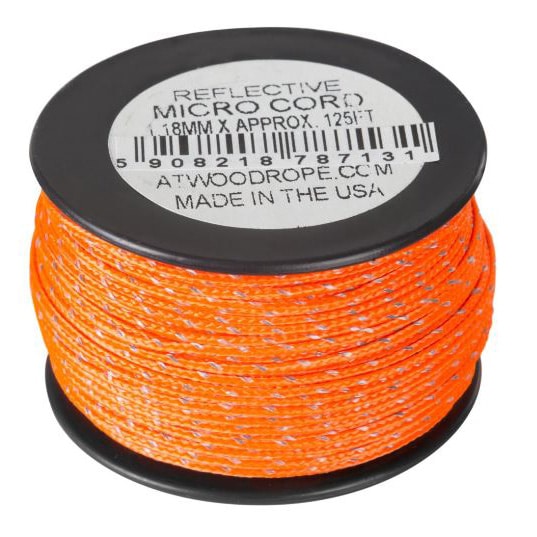 Atwood Rope MFG - Micro Cord Reflective - Seil 38 m - Neon Orange